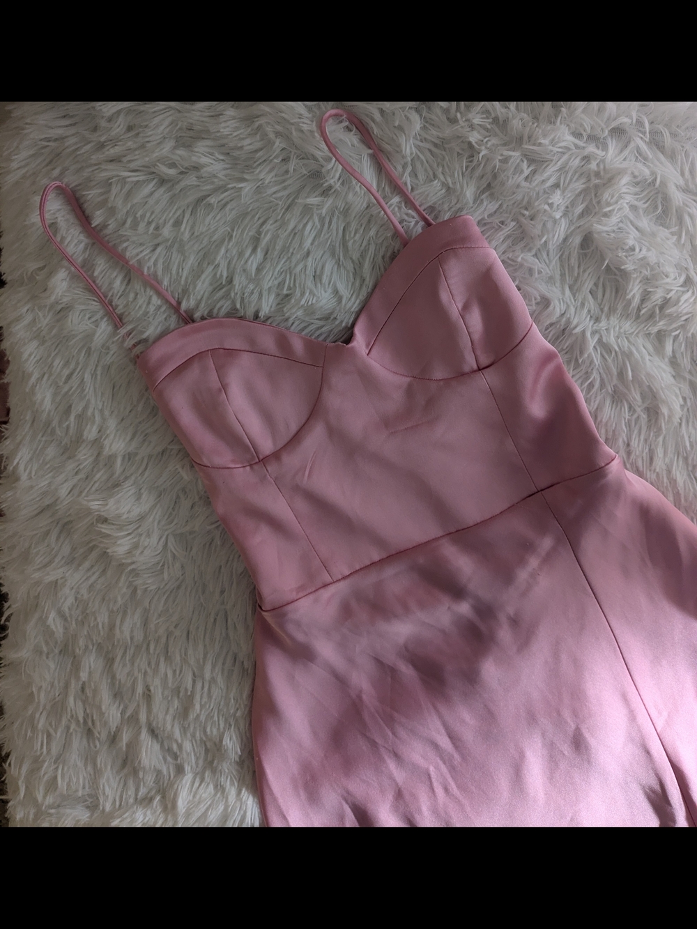 Zara Pink Bustier Midi Dress with Spaghetti Straps